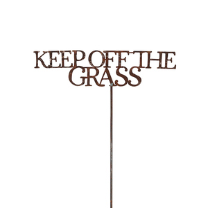 'KEEP OFF THE GRASS' Sign