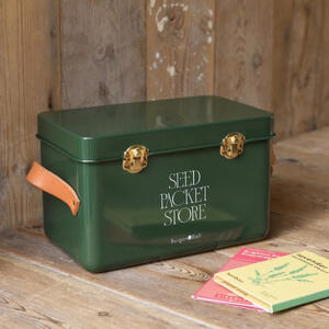 SEED STORAGE TIN (Large) - Heritage Green