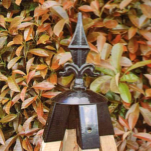STEEL GARDEN FINIAL - Fleur De Lys